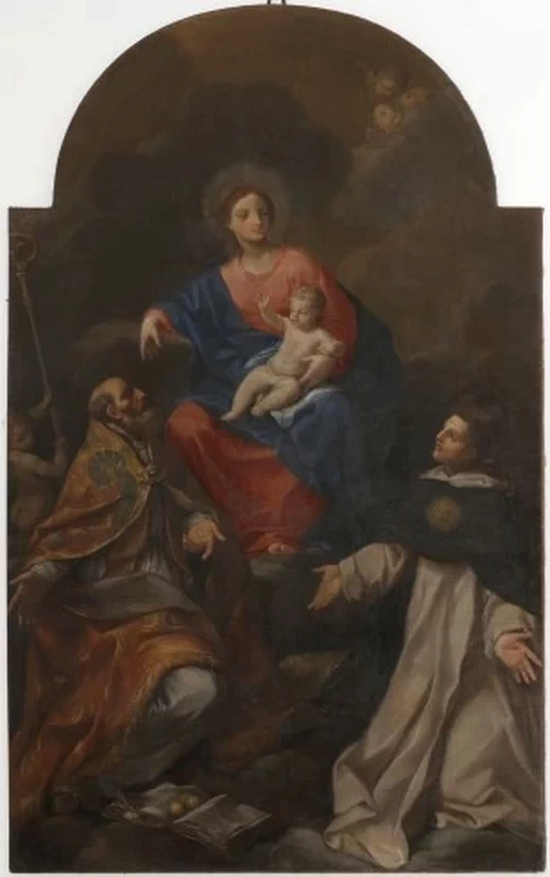 Madonna con San Nicola e San Vincenzo - attribuito